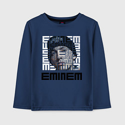 Лонгслив хлопковый детский Eminem labyrinth, цвет: тёмно-синий
