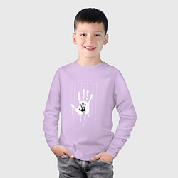 Лонгслив хлопковый детский Death Stranding: Hand, цвет: лаванда — фото 2