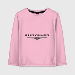 Лонгслив хлопковый детский Chrysler logo цвета светло-розовый — фото 1