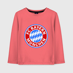 Лонгслив хлопковый детский Bayern Munchen FC, цвет: коралловый