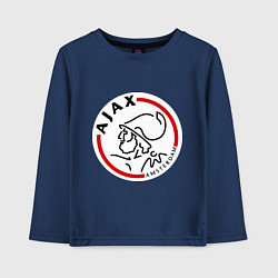 Лонгслив хлопковый детский Ajax FC, цвет: тёмно-синий