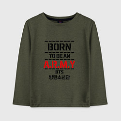 Детский лонгслив Born to be an ARMY BTS