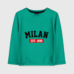 Детский лонгслив FC Milan Est. 1899