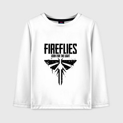 Лонгслив хлопковый детский Fireflies: Look for the Light, цвет: белый