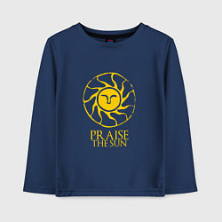 Лонгслив хлопковый детский Praise The Sun, цвет: тёмно-синий