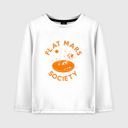 Детский лонгслив Flat Mars Society