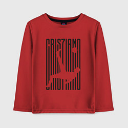 Лонгслив хлопковый детский Cris7iano, цвет: красный