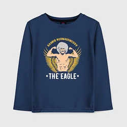Лонгслив хлопковый детский Khabib: The Eagle, цвет: тёмно-синий