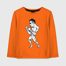 Лонгслив хлопковый детский Tony Ferguson art, цвет: оранжевый
