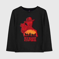 Лонгслив хлопковый детский Red Dead Redemption 2, цвет: черный