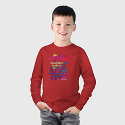 Лонгслив хлопковый детский Imagine Dragons - Natural, цвет: красный — фото 2