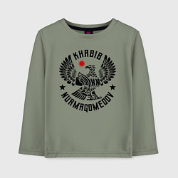 Лонгслив хлопковый детский Хабиб Нурмагомедов, цвет: авокадо
