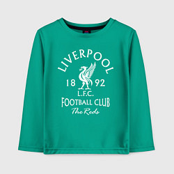 Лонгслив хлопковый детский Liverpool: Football Club, цвет: зеленый