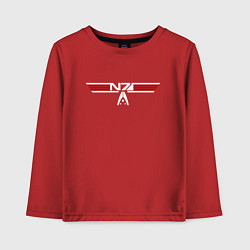 Лонгслив хлопковый детский Alt N7 Wings, цвет: красный