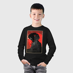 Лонгслив хлопковый детский Ковбой Бибоп, цвет: черный — фото 2