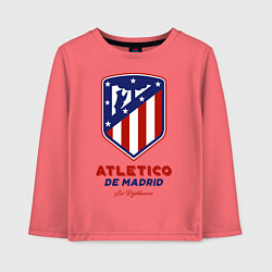 Лонгслив хлопковый детский Atlecito de Madrid, цвет: коралловый