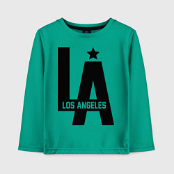 Лонгслив хлопковый детский Los Angeles Star, цвет: зеленый