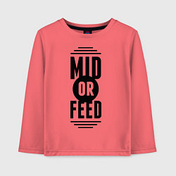 Детский лонгслив Mid or feed