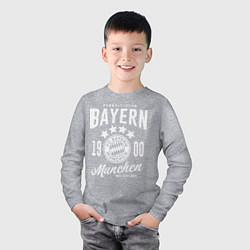Лонгслив хлопковый детский Bayern Munchen 1900, цвет: меланж — фото 2