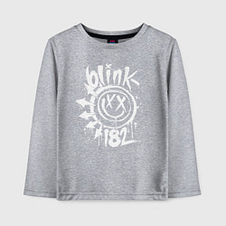 Лонгслив хлопковый детский Blink-182: Smile, цвет: меланж