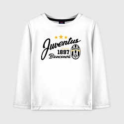 Лонгслив хлопковый детский Juventus 1897, цвет: белый