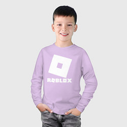 Лонгслив хлопковый детский ROBLOX, цвет: лаванда — фото 2