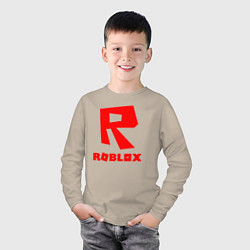 Лонгслив хлопковый детский ROBLOX, цвет: миндальный — фото 2