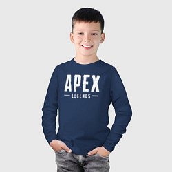 Лонгслив хлопковый детский Apex Legends, цвет: тёмно-синий — фото 2