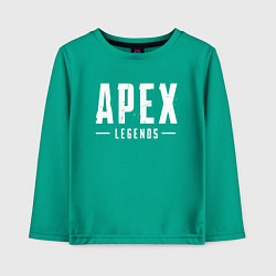 Лонгслив хлопковый детский Apex Legends, цвет: зеленый