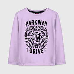 Лонгслив хлопковый детский Parkway Drive: Australia, цвет: лаванда