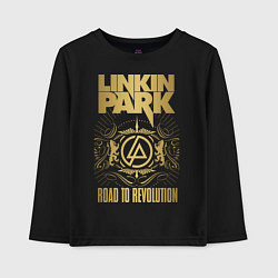 Лонгслив хлопковый детский Linkin Park: Road to Revolution, цвет: черный