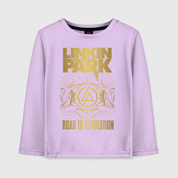 Лонгслив хлопковый детский Linkin Park: Road to Revolution, цвет: лаванда