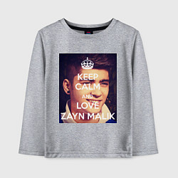 Детский лонгслив Keep Calm & Love Zayn Malik