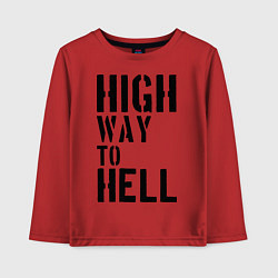 Детский лонгслив High way to hell