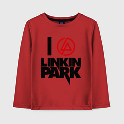 Детский лонгслив I love Linkin Park