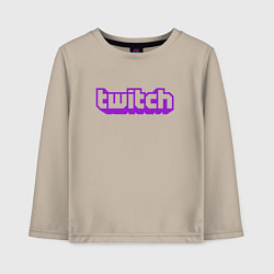 Детский лонгслив Twitch Logo