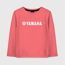 Лонгслив хлопковый детский YAMAHA, цвет: коралловый