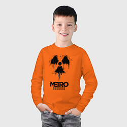 Лонгслив хлопковый детский METRO EXODUS, цвет: оранжевый — фото 2