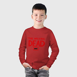 Лонгслив хлопковый детский The walking Dead AMC, цвет: красный — фото 2