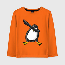 Лонгслив хлопковый детский DAB Pinguin, цвет: оранжевый