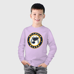 Лонгслив хлопковый детский St Louis Blues, цвет: лаванда — фото 2
