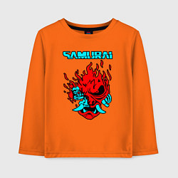 Лонгслив хлопковый детский SAMURAI KEANU REEVES, цвет: оранжевый