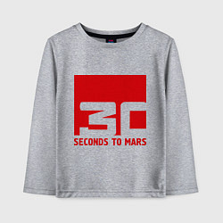 Лонгслив хлопковый детский 30 seconds to mars, цвет: меланж