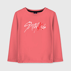 Лонгслив хлопковый детский STRAY KIDS FELIX, цвет: коралловый