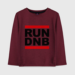 Детский лонгслив RUN DNB