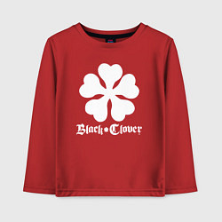Лонгслив хлопковый детский Black Clover, цвет: красный
