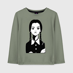 Детский лонгслив Wednesday Addams