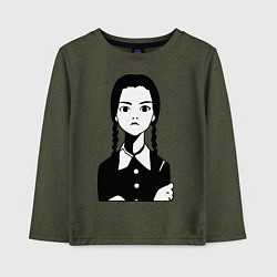 Детский лонгслив Wednesday Addams