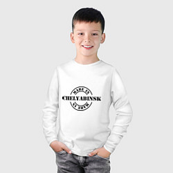 Лонгслив хлопковый детский Made in Chelyabinsk, цвет: белый — фото 2