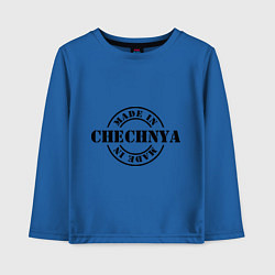 Лонгслив хлопковый детский Made in Chechnya, цвет: синий